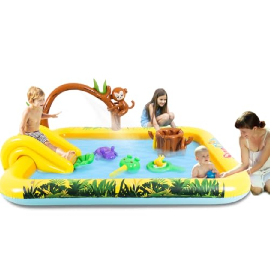 Kids Outdoor Garden Toys - Outdoor inflatable jungle animal play center