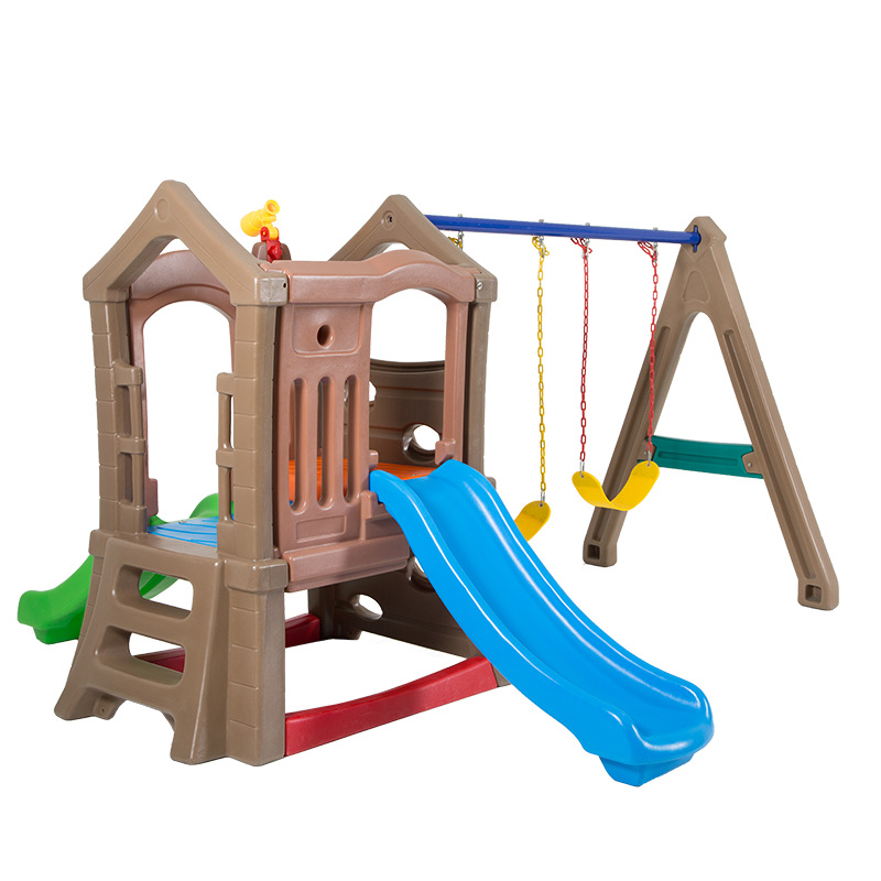 Kids Outdoor Slide Set - High Quality Children Indoor/Outdoor Plastic Double