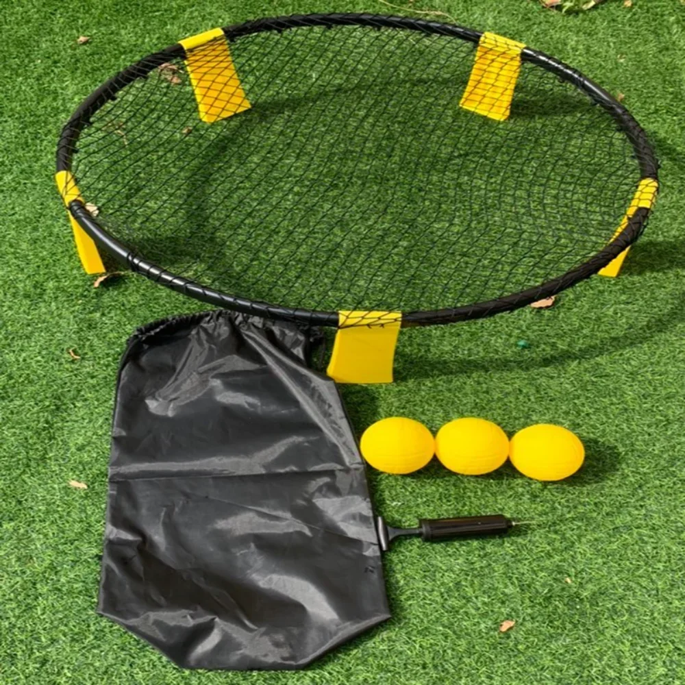 Kids Outdoor Volleyball Net - Beach Volleyball Mini Game Set Outdoor