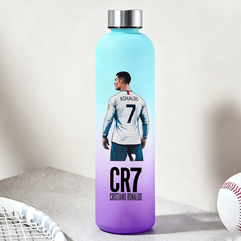 Kids Outdoor Mud Kitchen Accessories - 900ML CR7 Water Bottles Casual Football