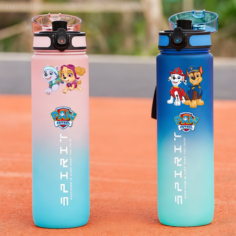 Kids Outdoor Mud Kitchen Accessories - 800ml PAW Patrol Sports Water Bottles