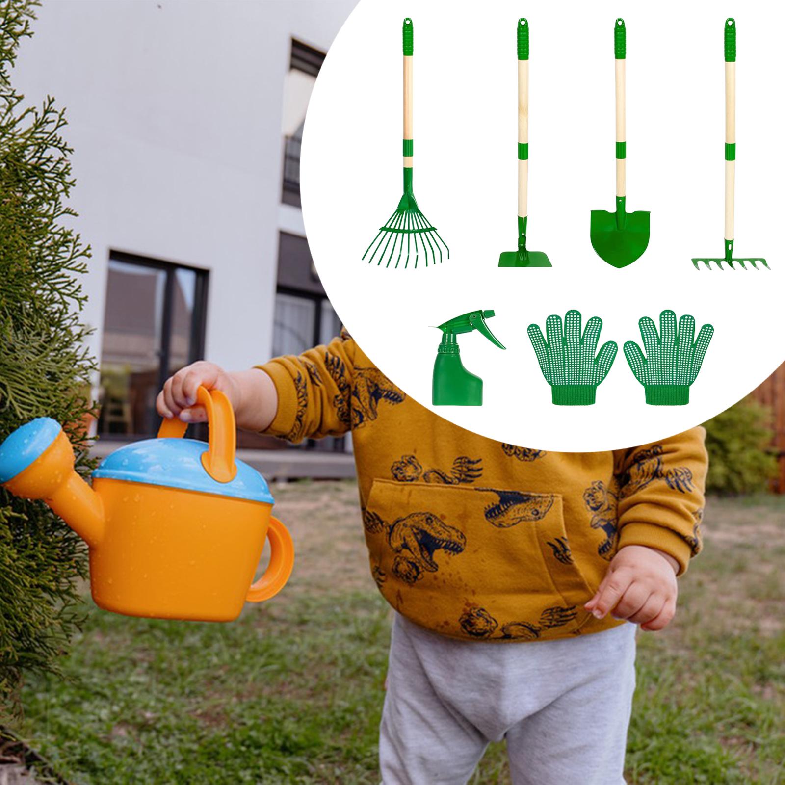 Kids Outdoor Learning Activities - Kids Gardening Tools Set with Comfort