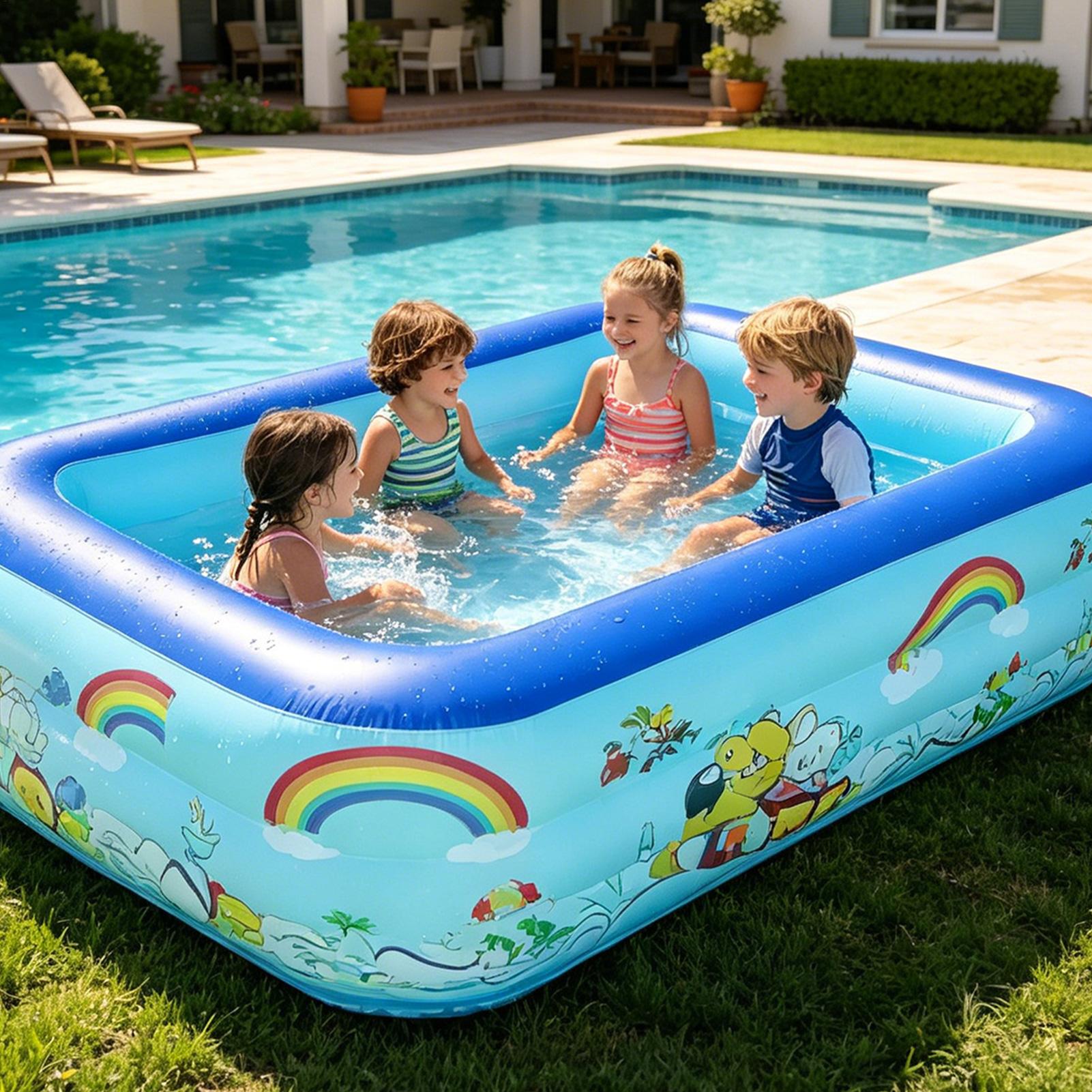 Children Swimming Pool Inflata - Kids Outdoor Garden Toys 评论和价格