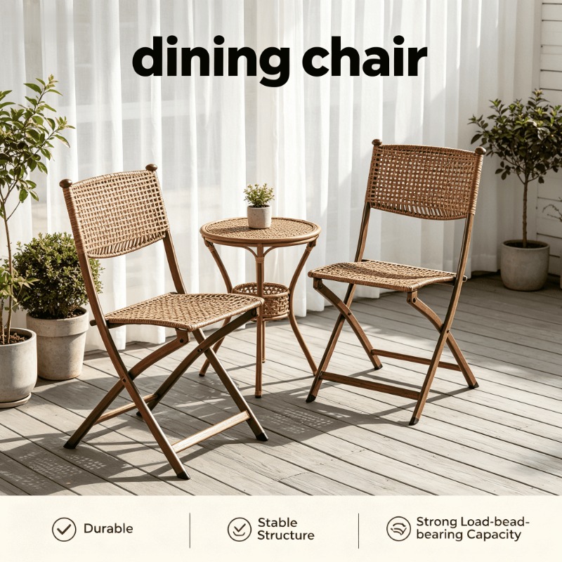 Portable Folding Rattan Dining - Kids Outdoor Folding Chair 评论和价格