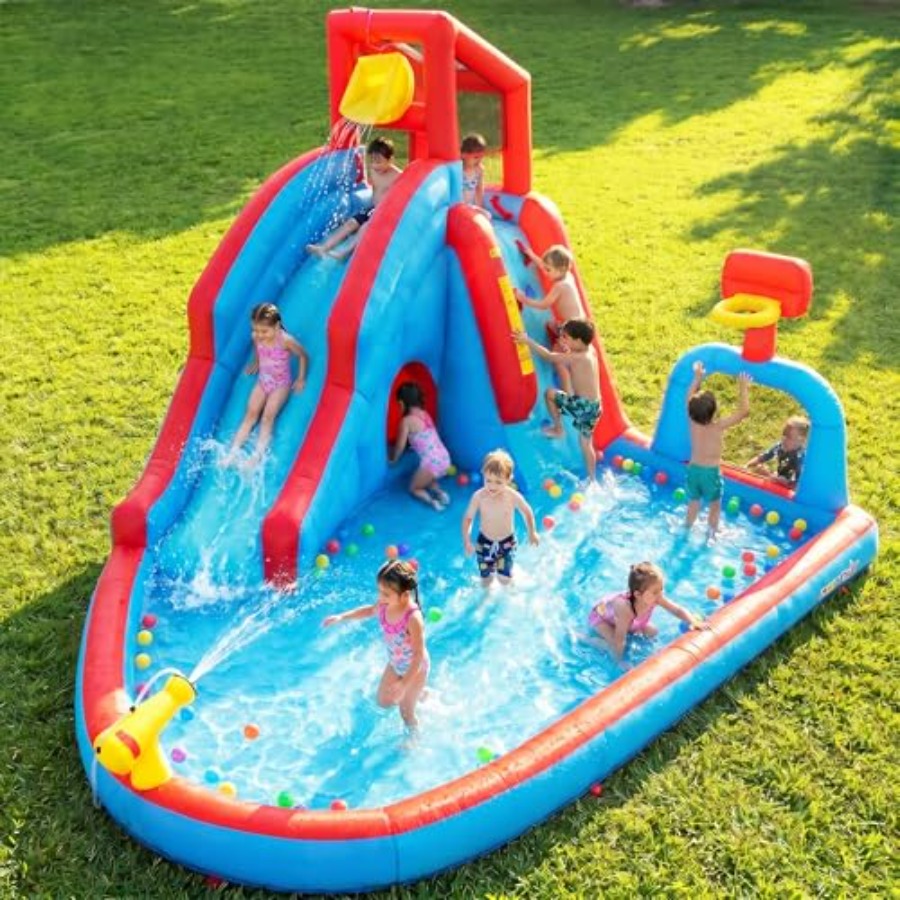 Backyard outdoor water slide i - Kids Outdoor Bounce House 评论和价格