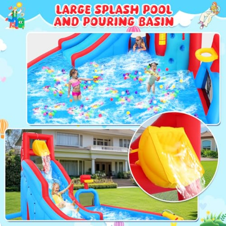 Backyard outdoor water slide i - Kids Outdoor Bounce House 评论和价格