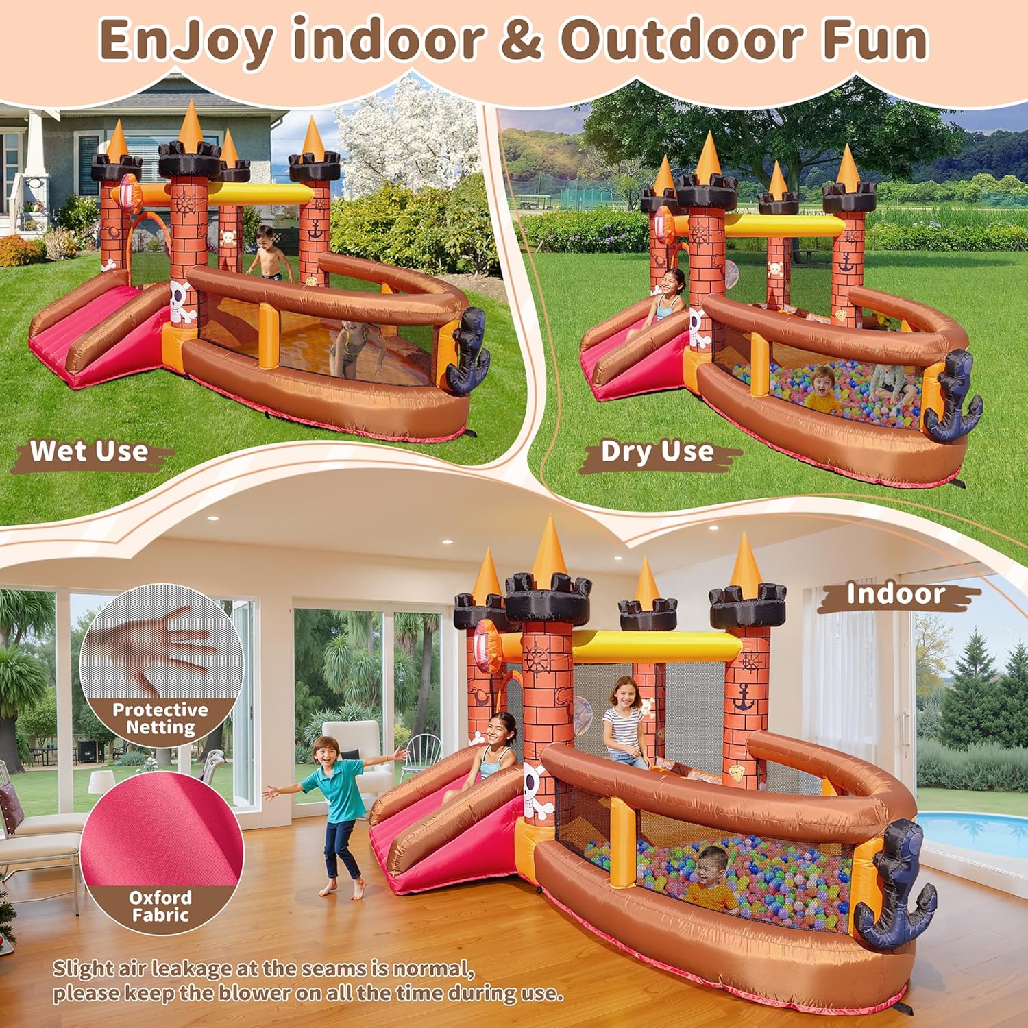 Inflatable Bounce House for Ki - Kids Outdoor Bounce House 评论和价格