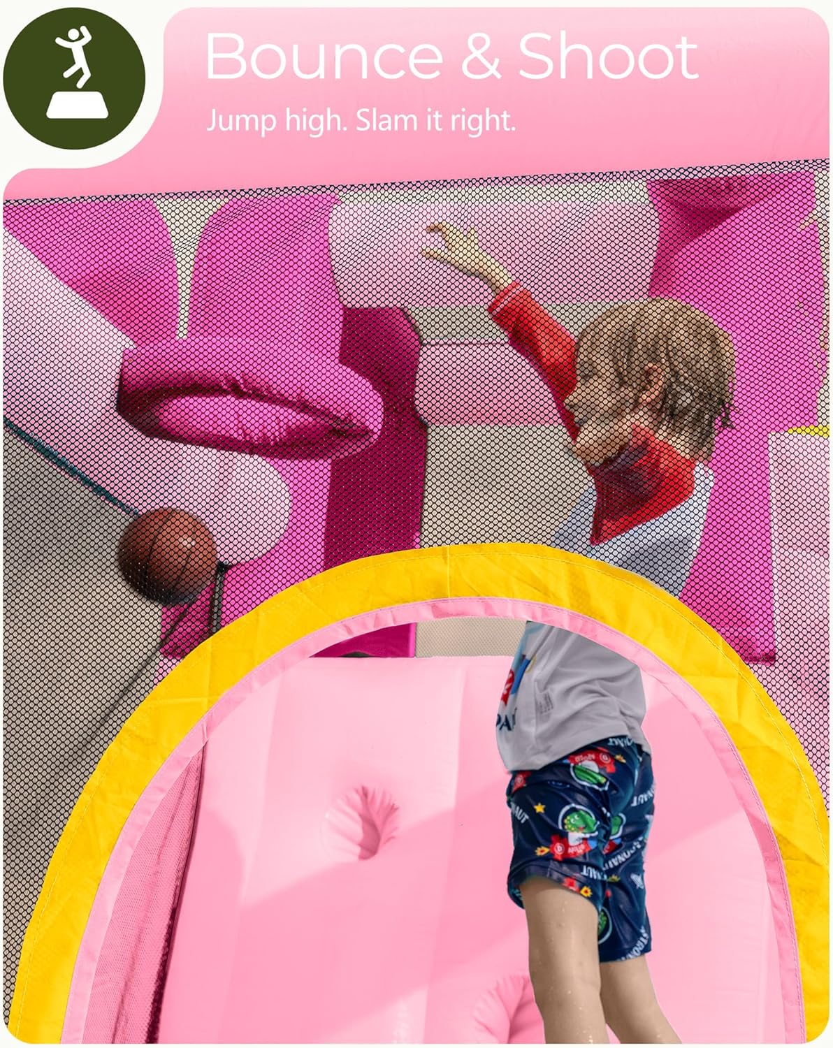 Pink Inflatable Water Slide Bo - Kids Outdoor Bounce House 评论和价格