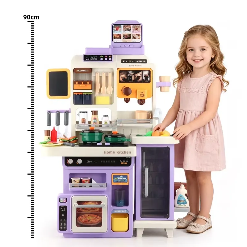 90cm Large Pretend Play Kitche - Kids Outdoor Mud Kitchen Accessories 评论和价格