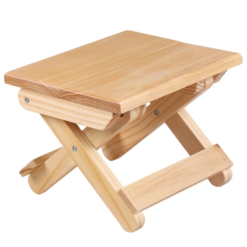 Pine Wood Folding Stool Portab - Kids Outdoor Folding Chair 评论和价格