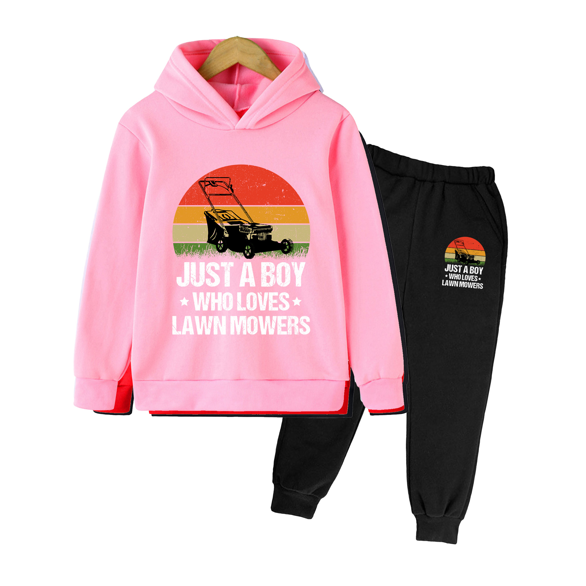 Kids Hoodie and Pants Set, Ret - Kids Outdoor Lawn Mower 评论和价格