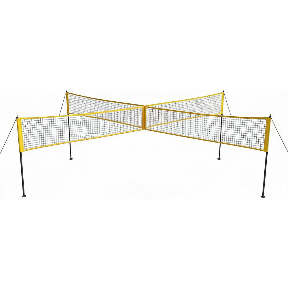 4-Way Volleyball Net Set with  - Kids Outdoor Volleyball Net 评论和价格