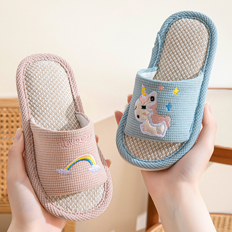Hemp Cartoon Slippers Children - Kids Outdoor Obstacle Course 评论和价格