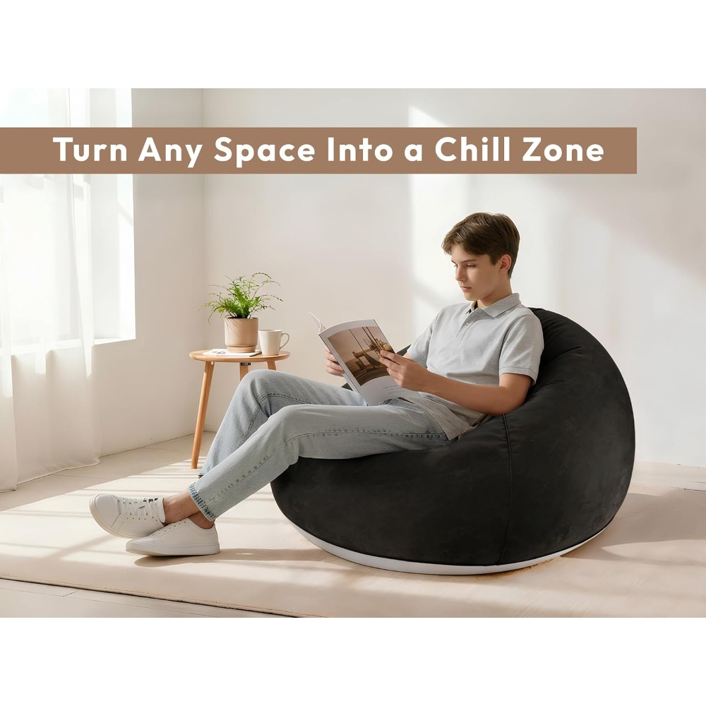 Inflatable Bean Bag Chair with - Kids Outdoor Folding Chair 评论和价格