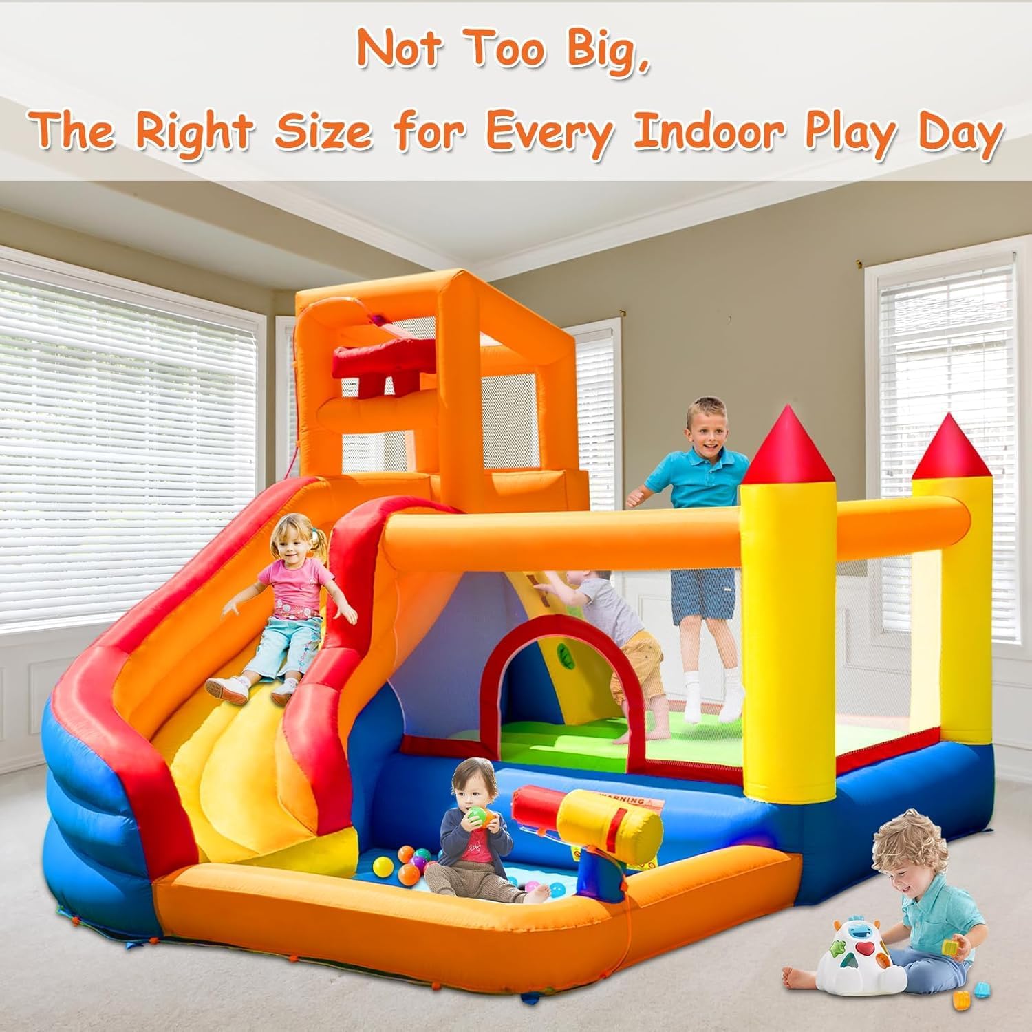 HuaKastro Inflatable Water Sli - Kids Outdoor Bounce House 评论和价格