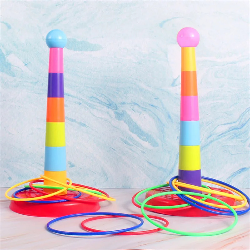 Kids Ring Toss Game, Stacking  - Kids Outdoor Learning Activities 评论和价格