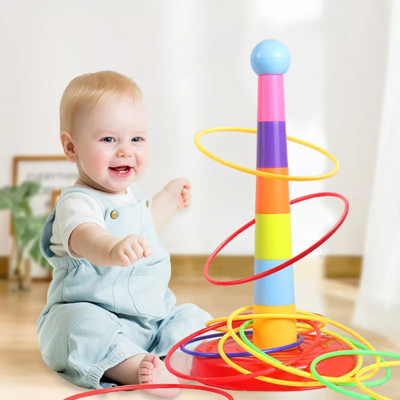 Kids Ring Toss Game, Stacking  - Kids Outdoor Learning Activities 评论和价格
