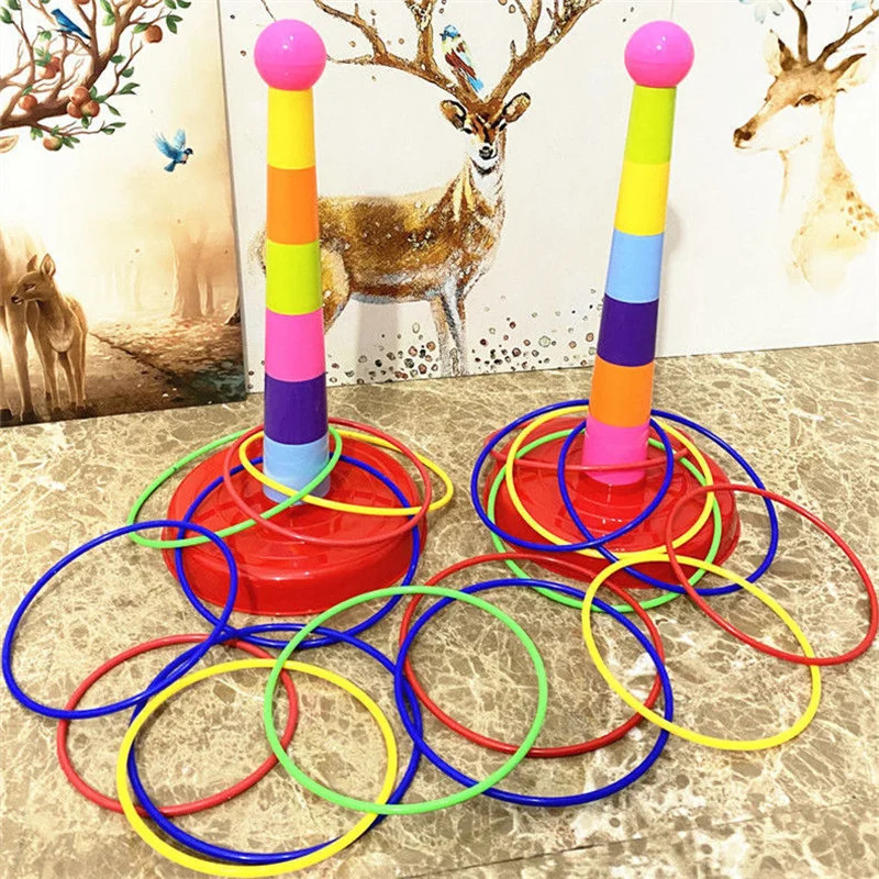 Kids Ring Toss Game, Stacking  - Kids Outdoor Learning Activities 评论和价格