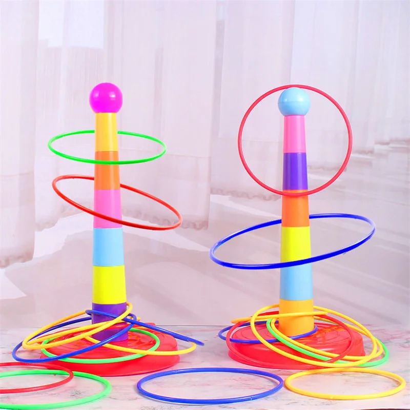 Kids Ring Toss Game, Stacking  - Kids Outdoor Learning Activities 评论和价格