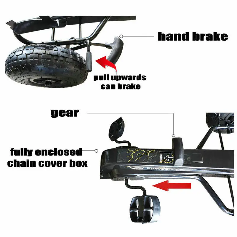 4 Inflatable Wheel Ride on Car - Go Kart Pedal Kids 评论和价格