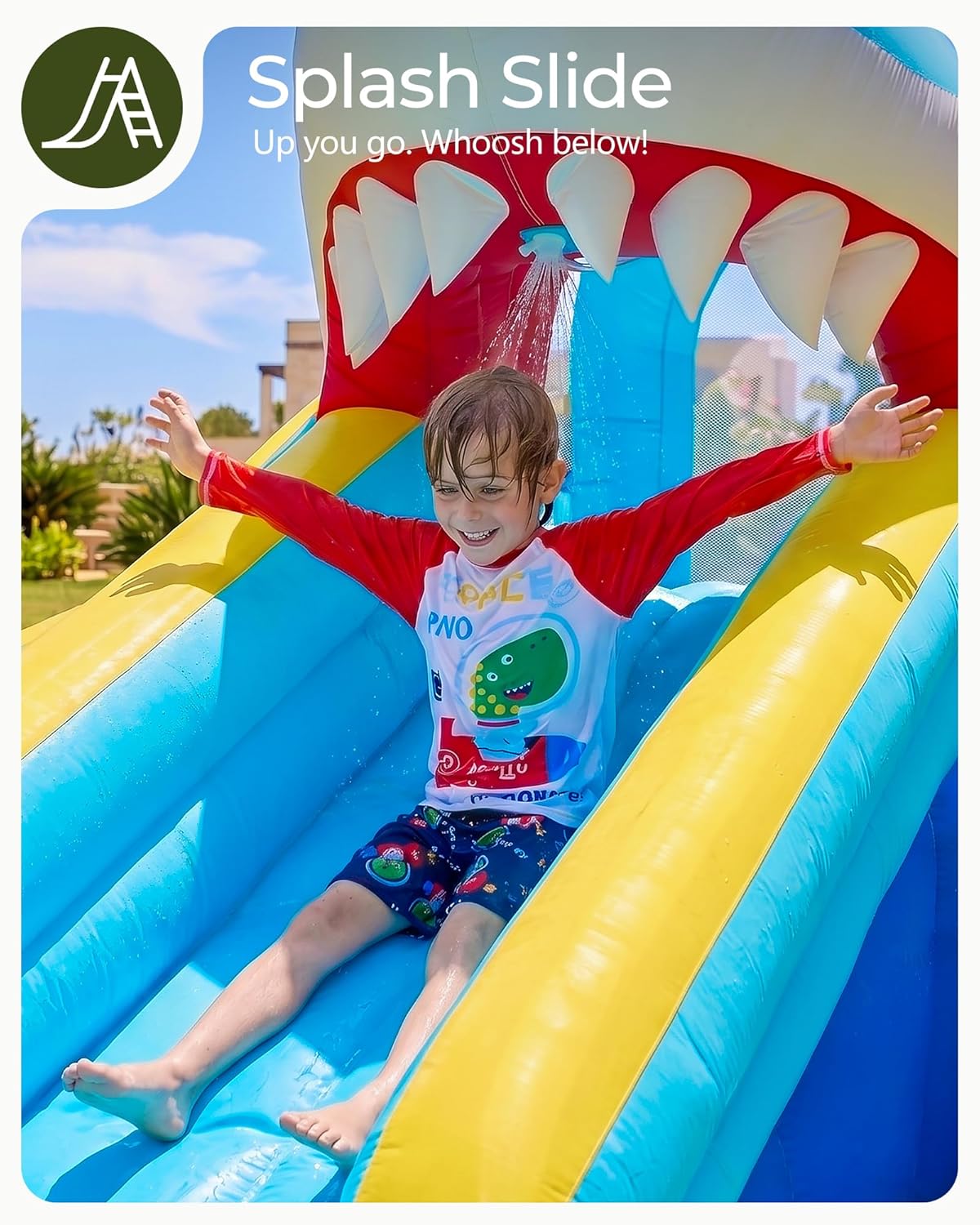 Kids Inflatable Water Slide Bo - Kids Outdoor Bounce House 评论和价格