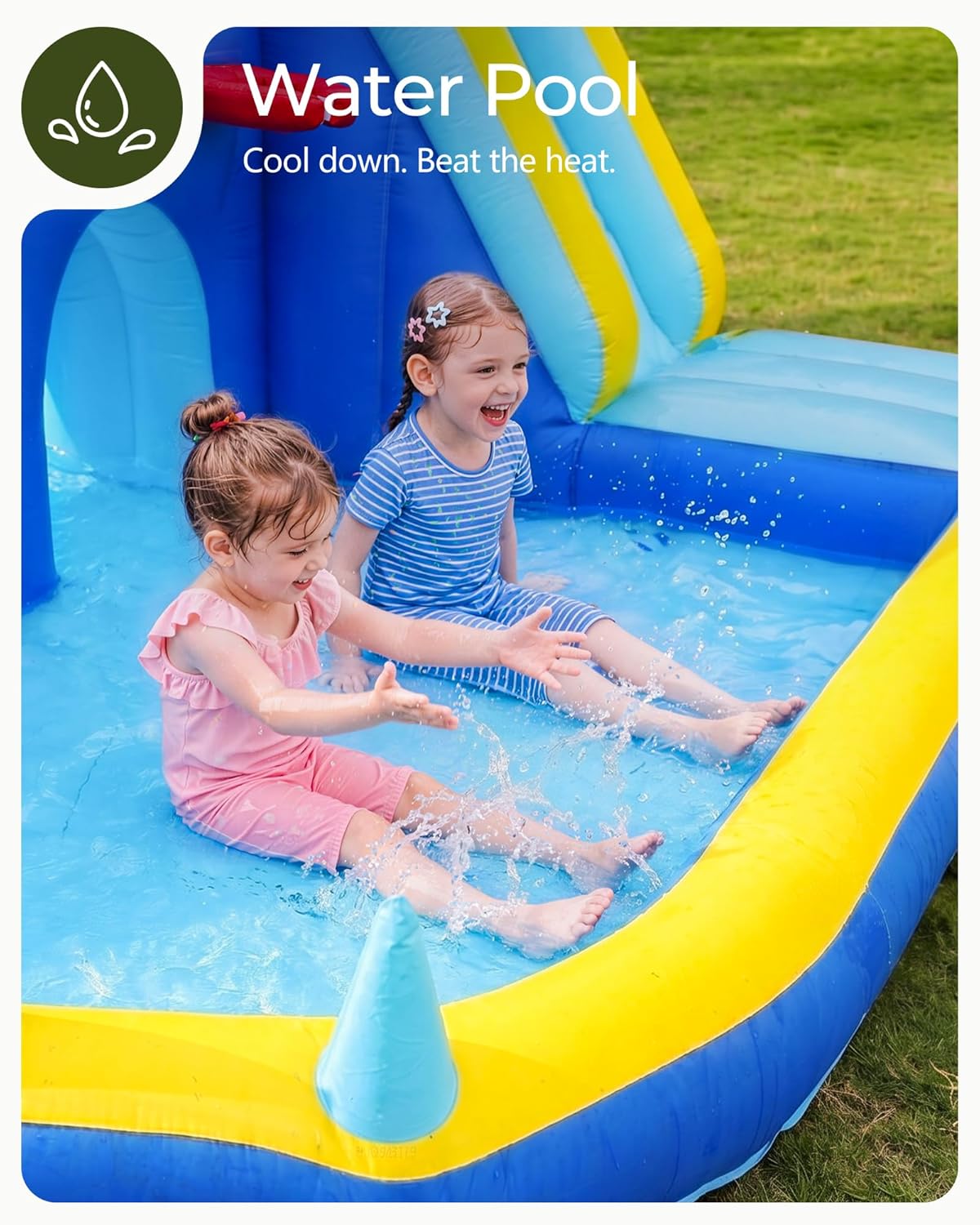 Kids Inflatable Water Slide Bo - Kids Outdoor Bounce House 评论和价格