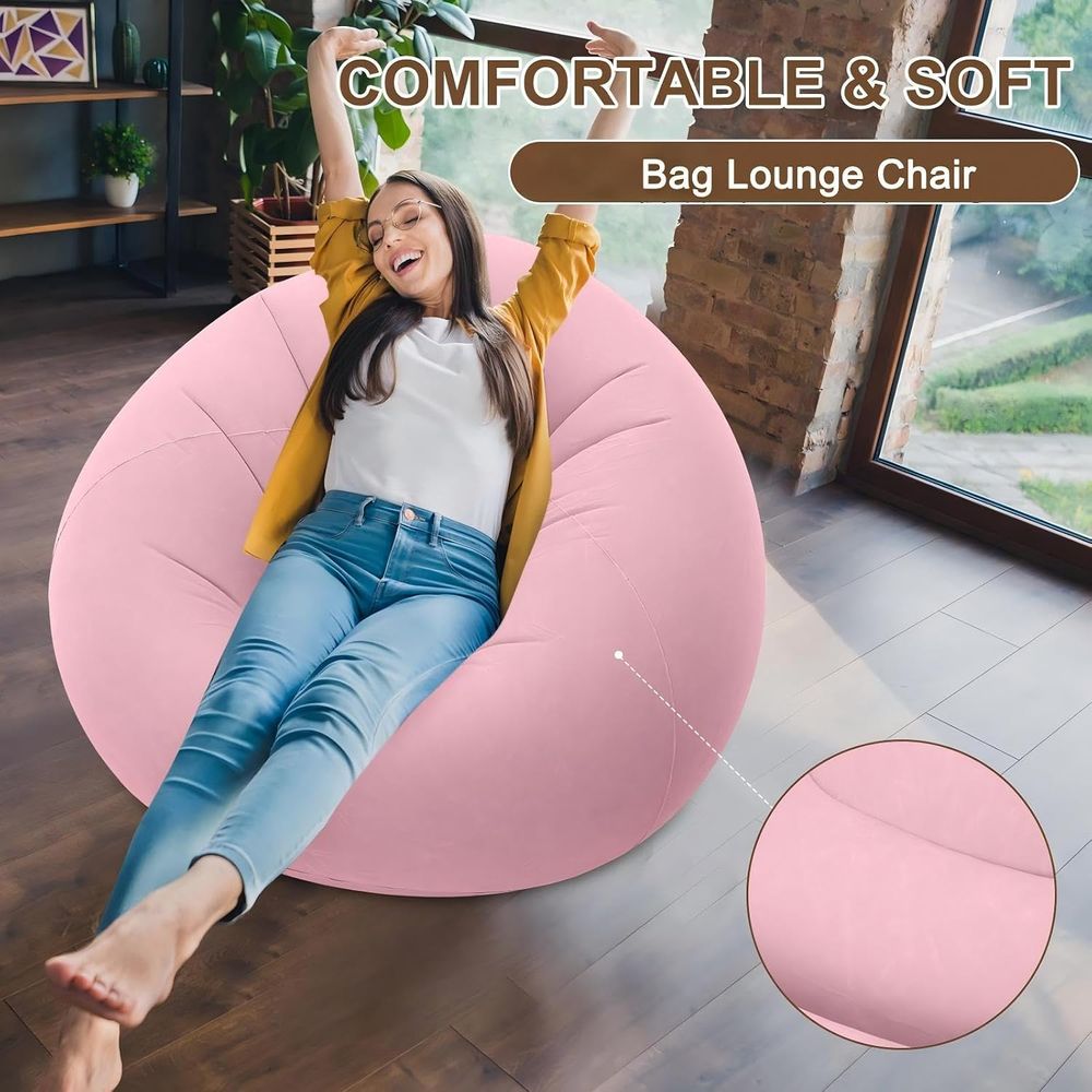 Inflatable Bean Bag Chairs, Pi - Kids Outdoor Loungers 评论和价格