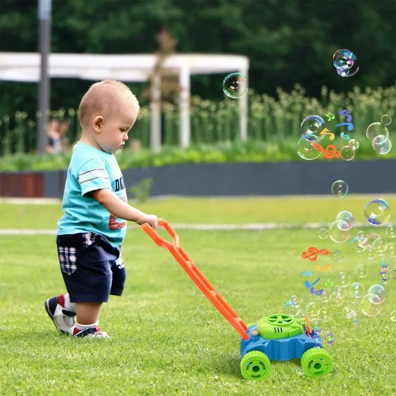 Electric Bubble Cart Toy Outdo - Kids Outdoor Lawn Mower 评论和价格