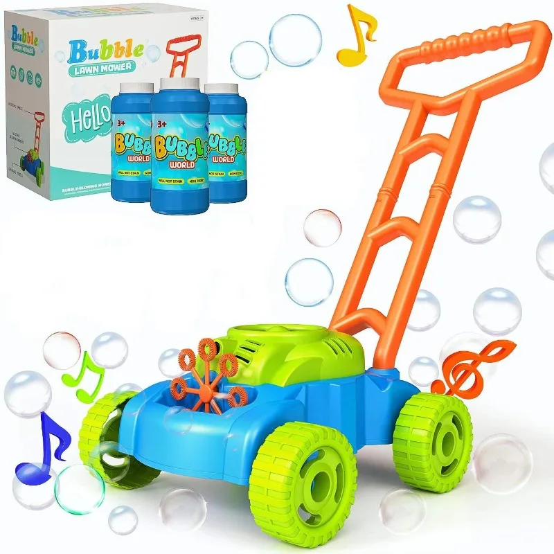 Electric Bubble Cart Toy Outdo - Kids Outdoor Lawn Mower 评论和价格