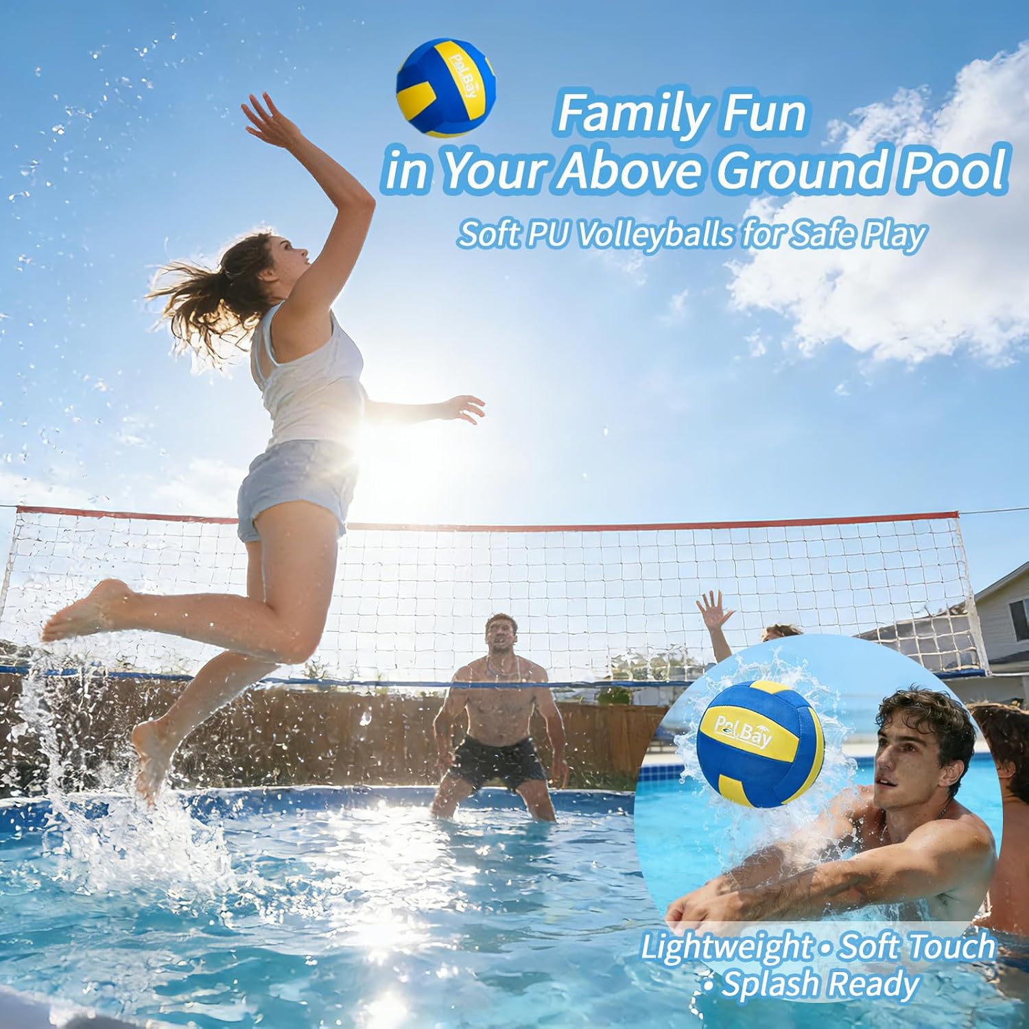Adjustable Pool Volleyball Net - Kids Outdoor Volleyball Net 评论和价格