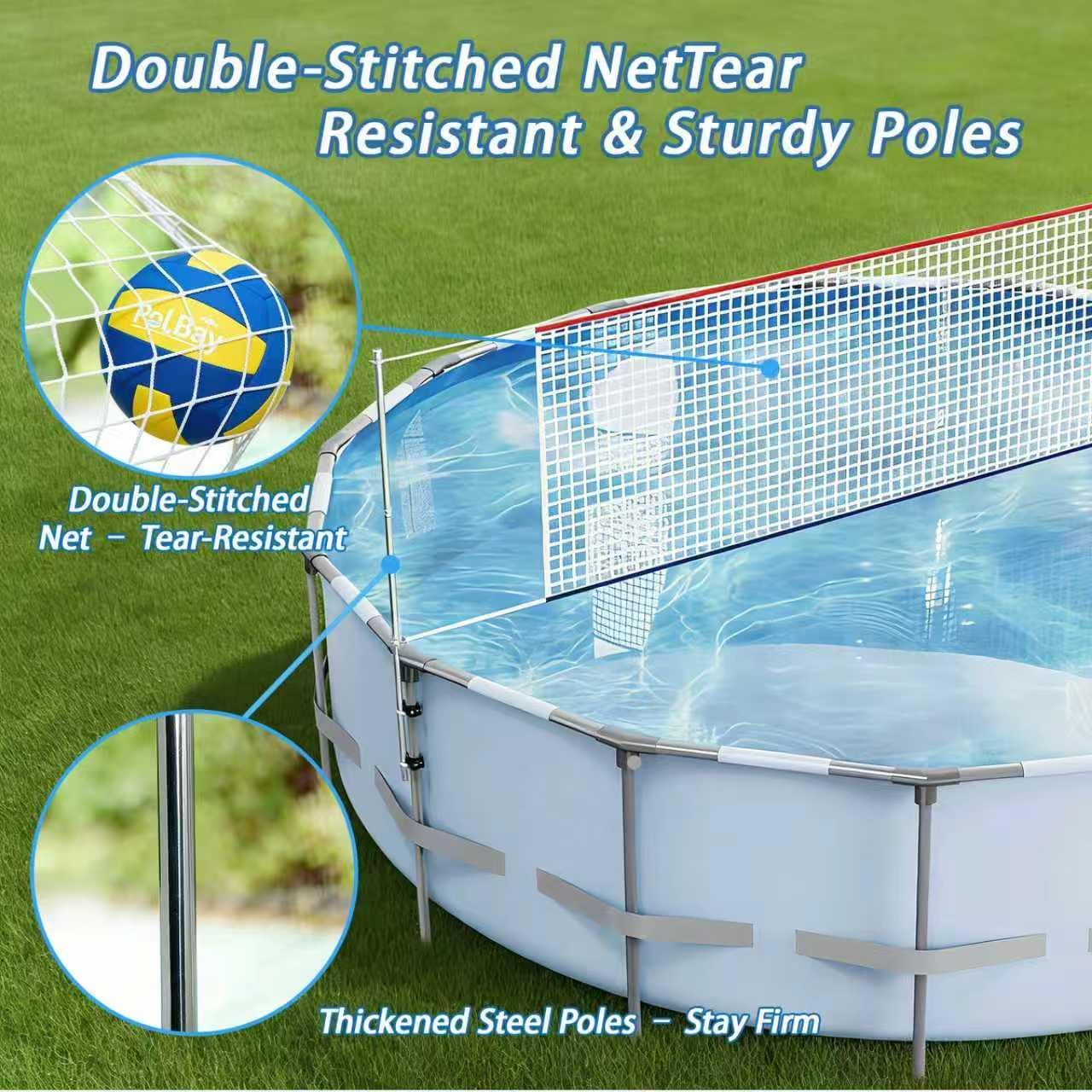 Adjustable Pool Volleyball Net - Kids Outdoor Volleyball Net 评论和价格