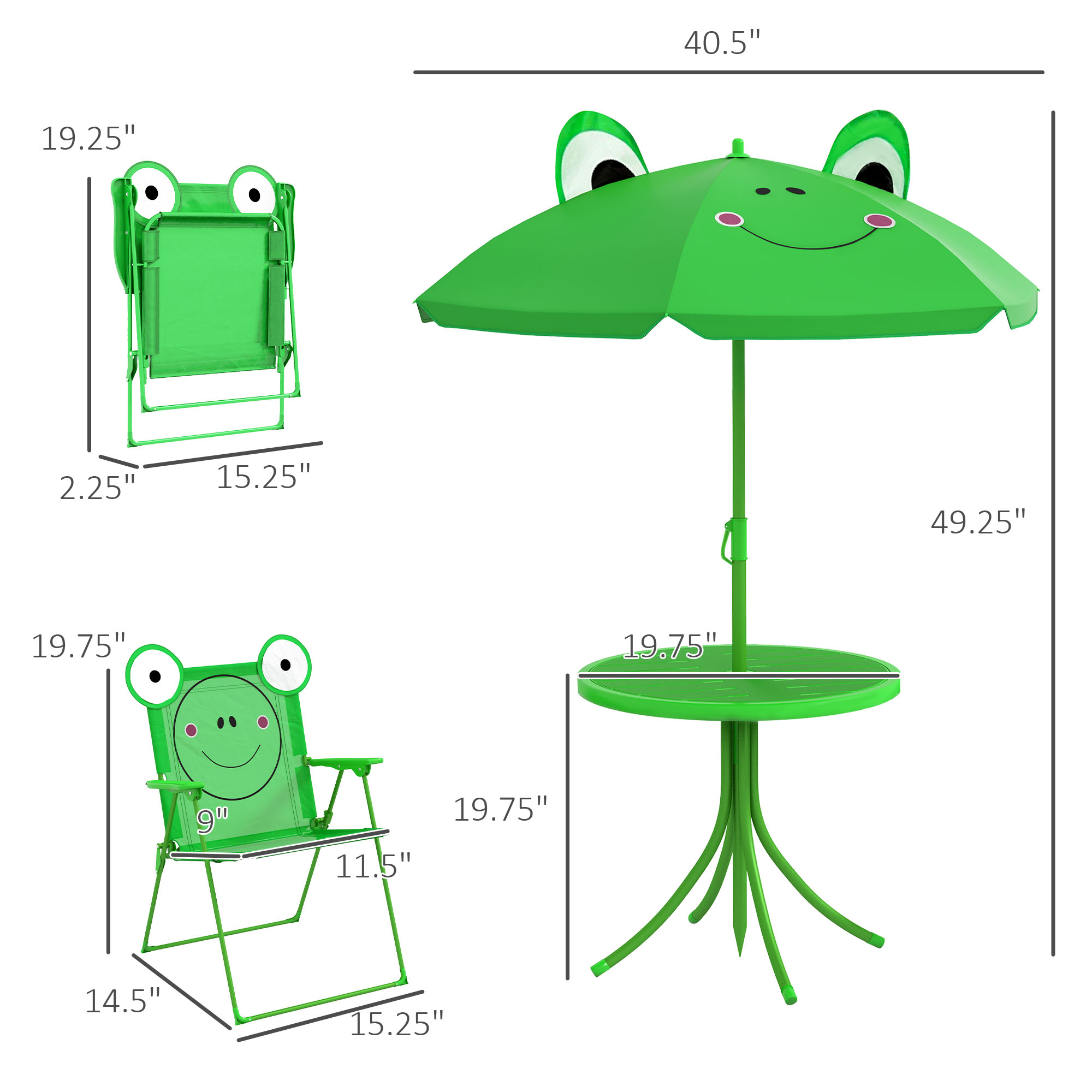 Kids Table and Chair Set, Outd - Kids Outdoor Folding Chair 评论和价格