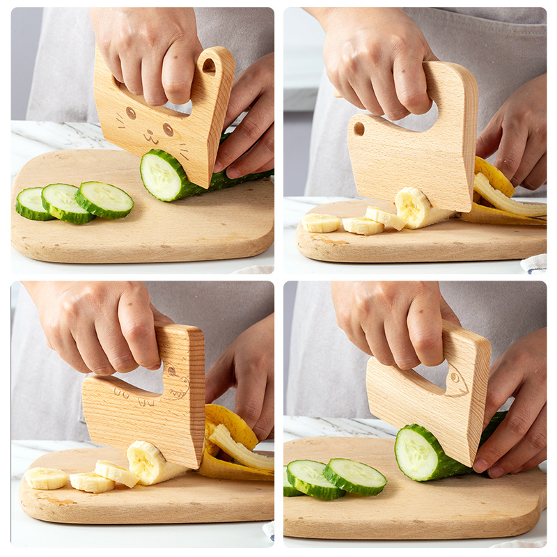 Wooden Kids Knife for Cooking  - Kids Outdoor Mud Kitchen Accessories 评论和价格