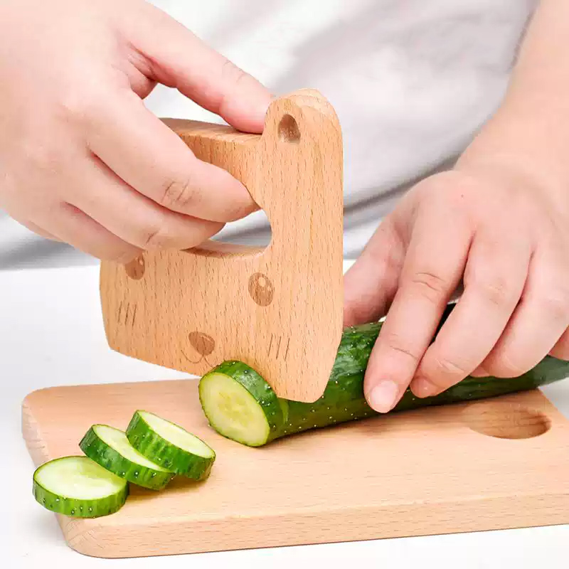 Wooden Kids Knife for Cooking  - Kids Outdoor Mud Kitchen Accessories 评论和价格