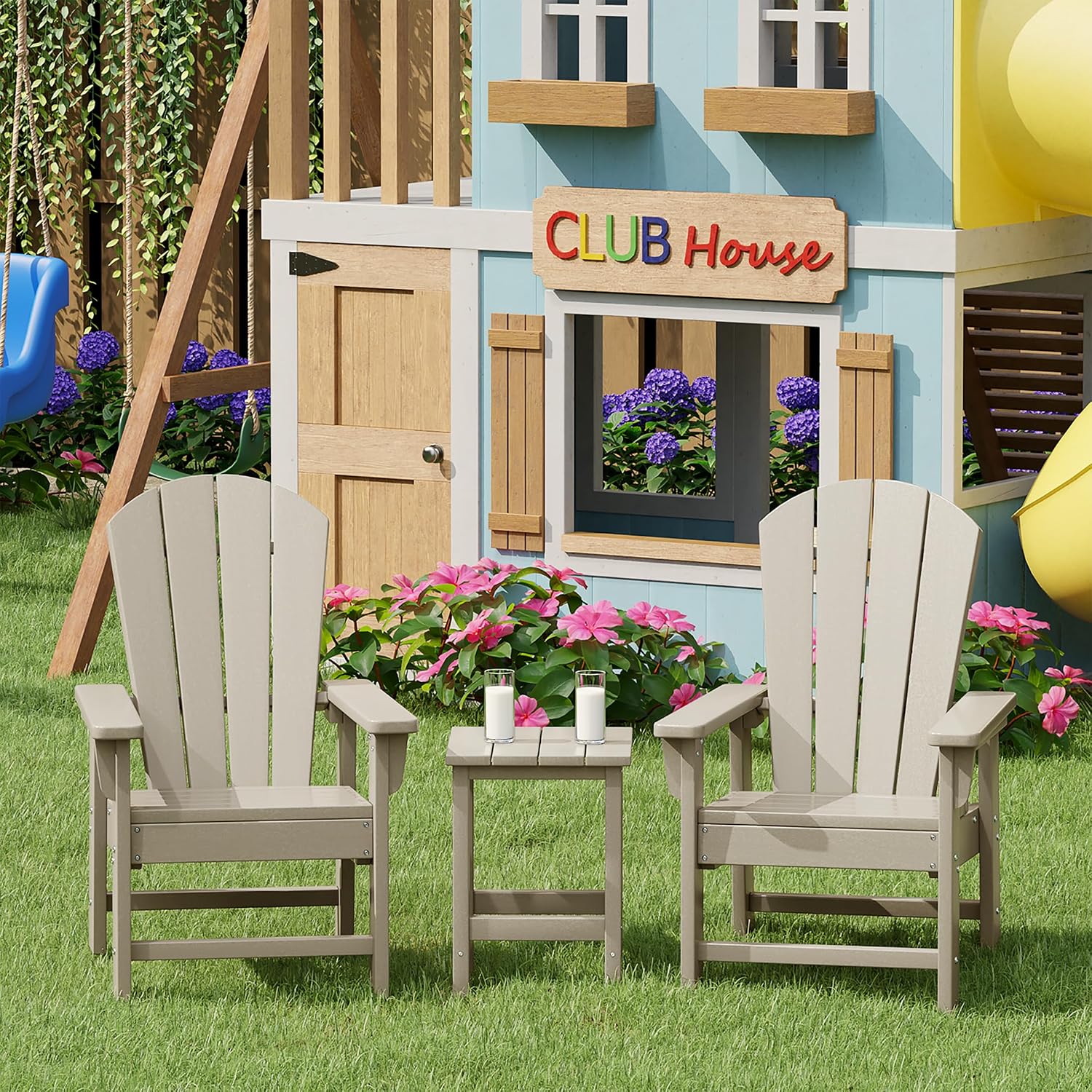 Kids Outdoor Chair Set of 2, T - Kids Outdoor Loungers 评论和价格