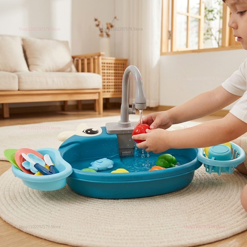 Kids Electric Play Sink Toy Wi - Kids Outdoor Mud Kitchen Accessories 评论和价格