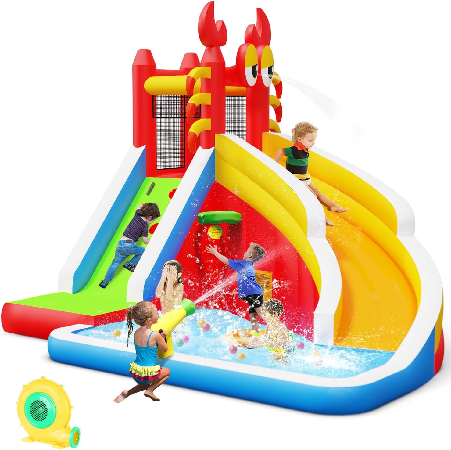 Large Inflatable Bounce House  - Kids Outdoor Bounce House 评论和价格
