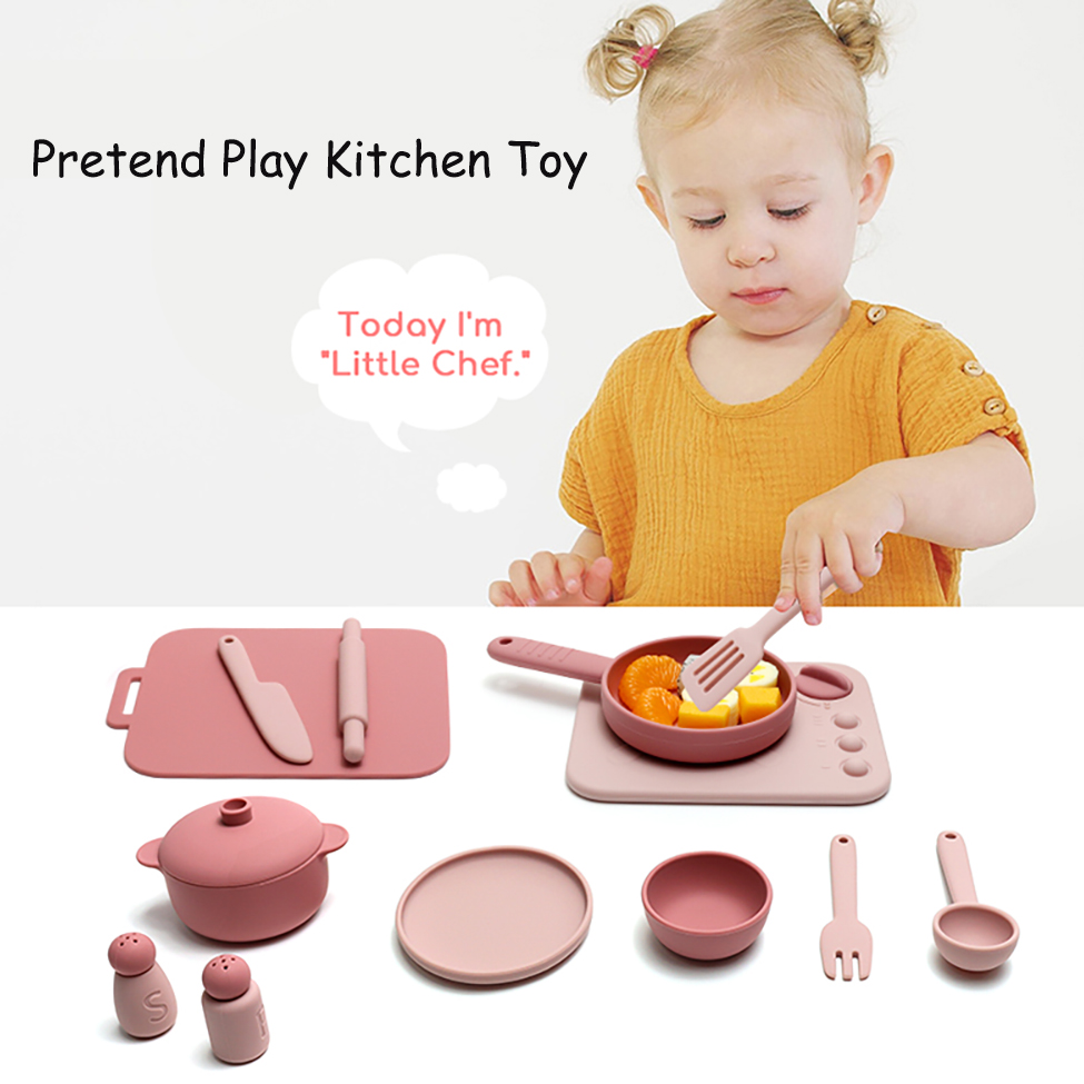 13 Pcs Set Silicone Cooking Pl - Kids Outdoor Mud Kitchen Accessories 评论和价格
