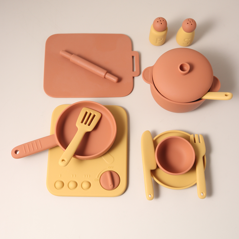 13 Pcs Set Silicone Cooking Pl - Kids Outdoor Mud Kitchen Accessories 评论和价格