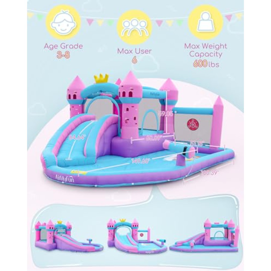 Backyard inflatable waterslide - Kids Outdoor Bounce House 评论和价格
