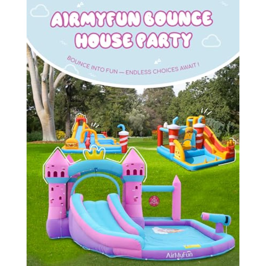 Backyard inflatable waterslide - Kids Outdoor Bounce House 评论和价格