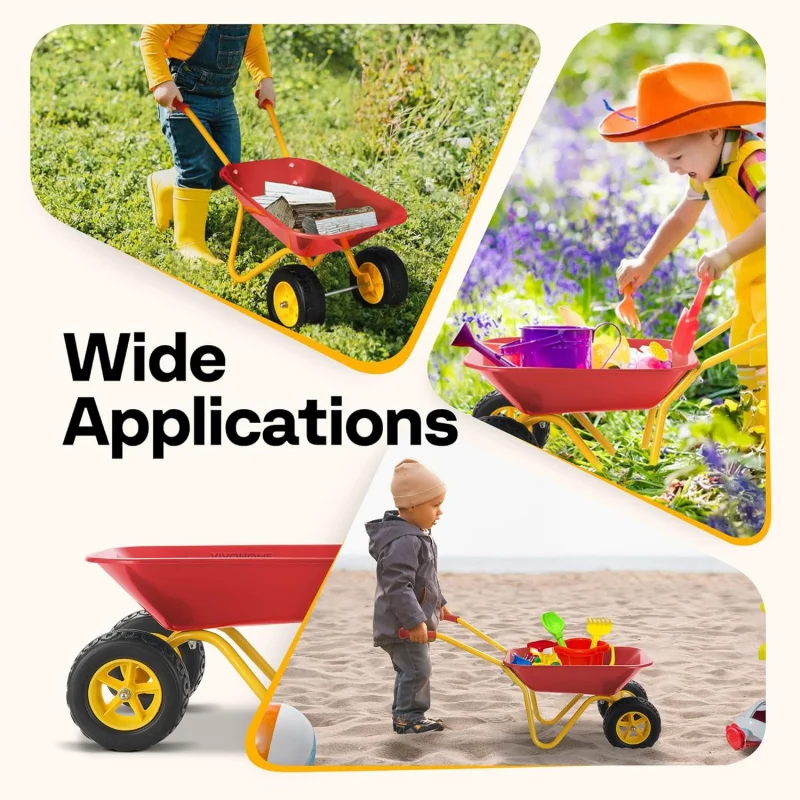 Kids Wheelbarrow Children Gard - Kids Outdoor Garden Toys 评论和价格