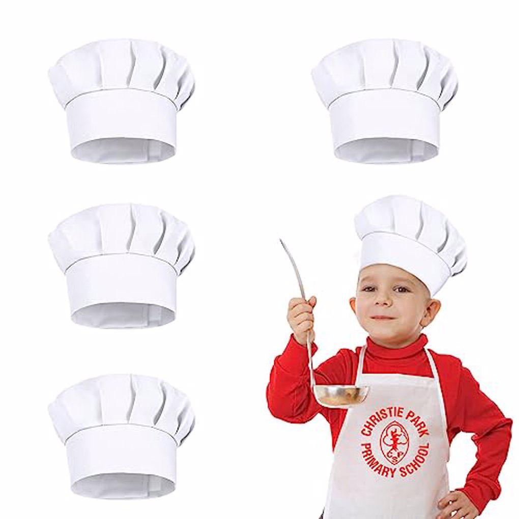 4PCS White Party Cap Hat Costu - Kids Outdoor Mud Kitchen Accessories 评论和价格