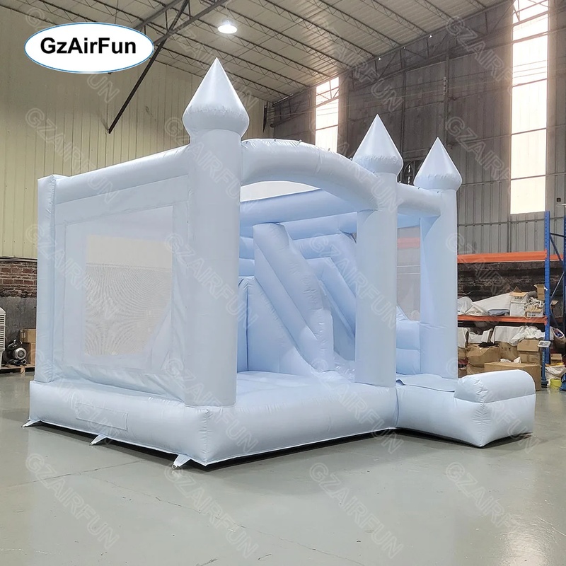 White Bouncy Castle Wedding In - Kids Outdoor Bounce House 评论和价格
