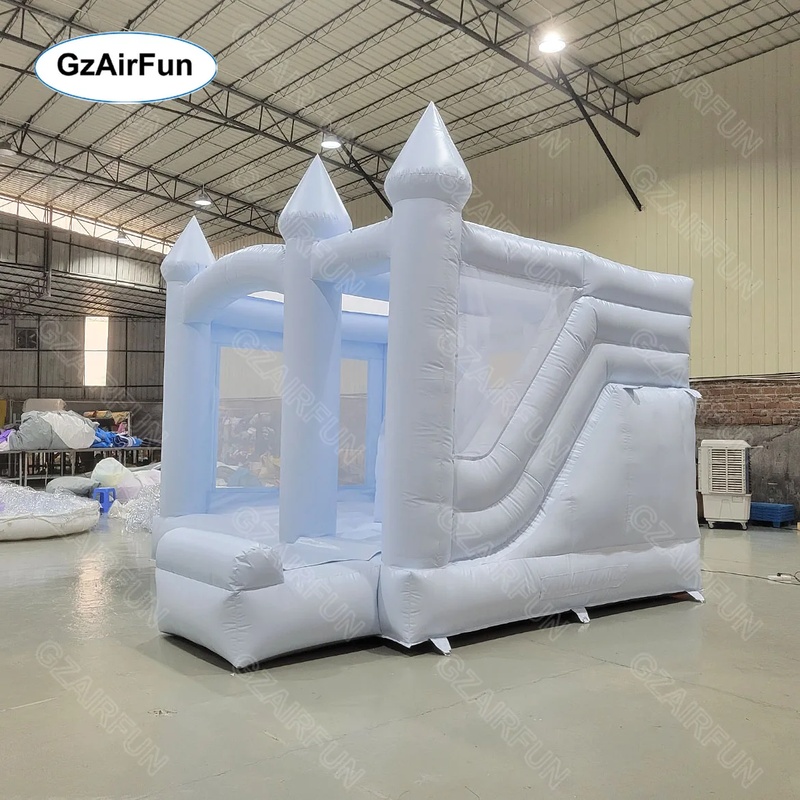 White Bouncy Castle Wedding In - Kids Outdoor Bounce House 评论和价格
